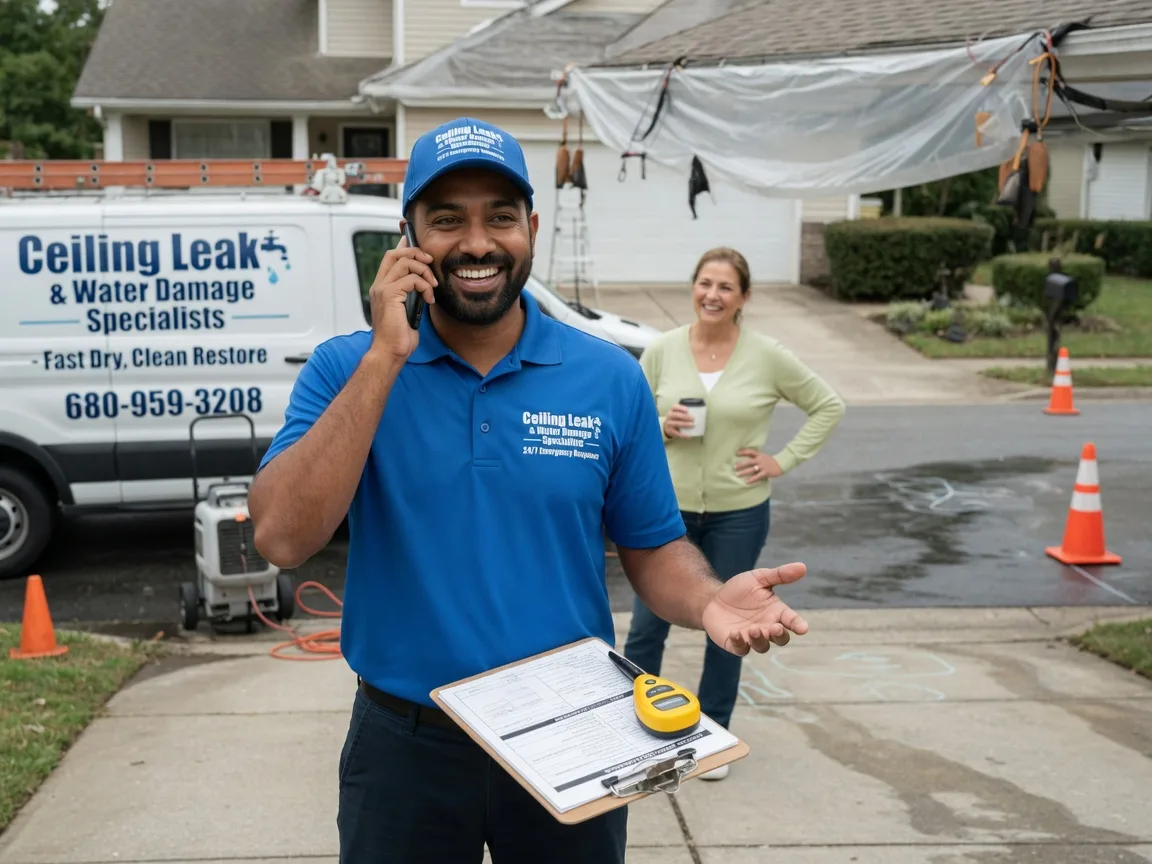 Ceiling Leak Cleanup Lovington, IL FAQs